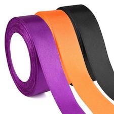 Ruban Halloween violet noir