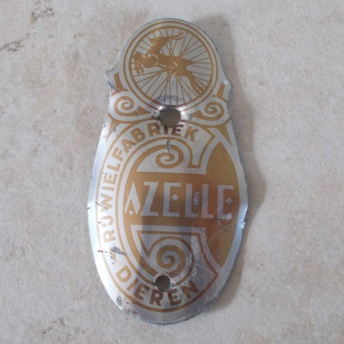 Ancienne plaque vélo gazelle - ancienne,