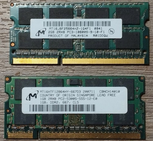 Barettes memoire sodimm - barettes, 1go