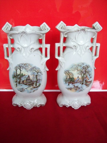 Paire anciens vases - vases, en