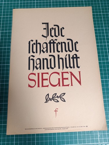 Wochenspruch der nsdap folge - wochenspruch,