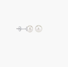 Boucles D'oreilles Perle Beige