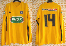Maillot Nike Coupe de France Jaune Porté Match Worn #14 PMU vintage Jersey - L