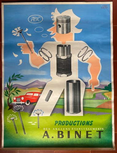 Affiche binet productions - affiche, a.