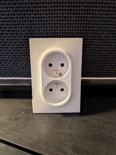 Prise de courant double 2P+T