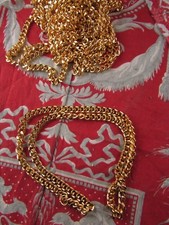 chaine collier doré 60 cm fantaisie gourmette a traiter