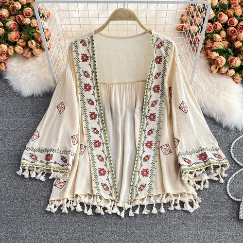 Chemisier kimono éthnique - kimono,