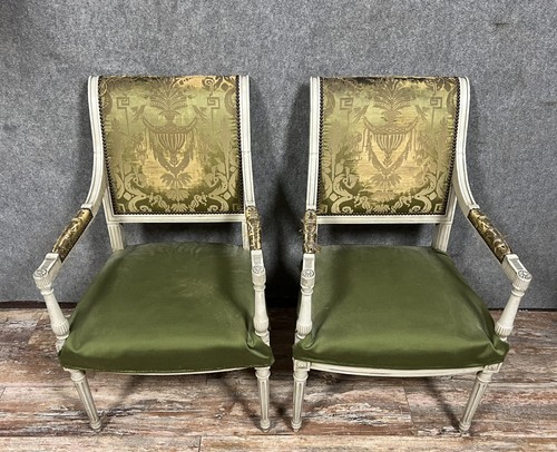 Jolie paire fauteuils style - paire,