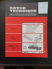 REVUE TECHNIQUE PEUGEOT 504 2.0 2.1 D DIESEL BERLINE Familiale COMMERCIALE