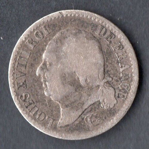 Monnaie franc argent de - 1/4,