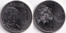 1 Piso 2018 Philippines Pilipinas - José Rizal