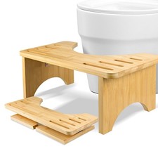 Tabouret de toilette en bambou