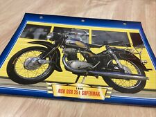 NSU OSB 251 1958 fiche carte moto passion collection Atlas