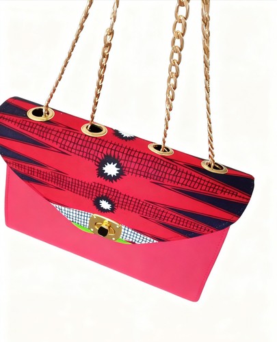 Sac main colore - colore, rouge