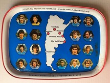 PLATEAU METAL COUPE DU MONDE ARGENTINE 1978 WORLD CUP ARGENTINA 78 - PLATINI FRA