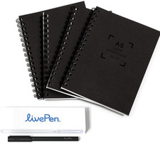 LivePen A5 Bundle 4 Notebooks