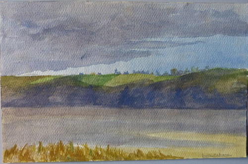 Dessin aquarelle xxè ecole - aquarelle,