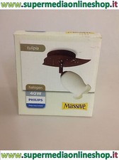 Massive Applique Tulipia 55260/86/10 Acier Brun Et Verre Blanc Neuf ! Luminaire