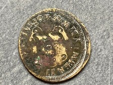 Jeton laiton Henri II chambre des comptes de Bourges Berry 1555 chiffre de Diane