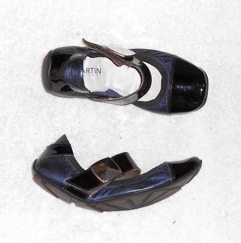 Martin ballerines cuir bleu - ballerines,