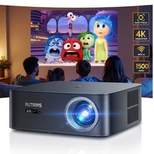 4K Vidéoprojecteur Full HD 30000 Lumens 1200 ANSI Autofocus WiFi6 Bluetooth 5.2
