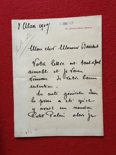 Ca9 lettre autographe signée - ca9-lettre,