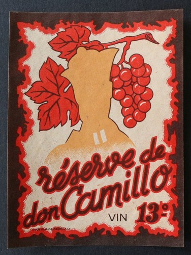 Ancienne étiquette vin