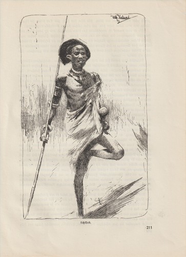 Schilluk guerrier shilluk - schilluk,