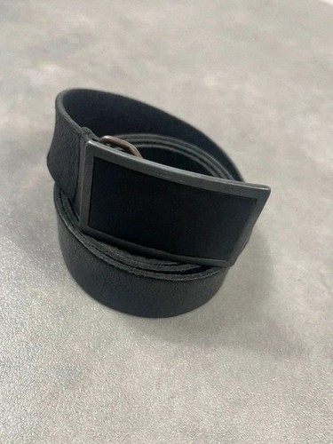 Ceinture cuir vintage noir