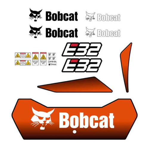 Bobcat e32 decal kit mini - decal,