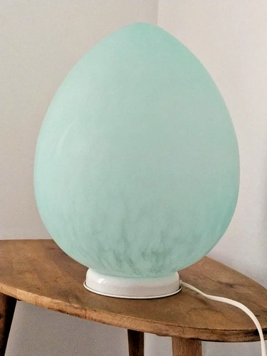 Lampe oeuf géante verre