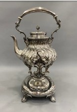 Important Samovar/ Bouilloire En Métal Argenté ,  H 43 Cm