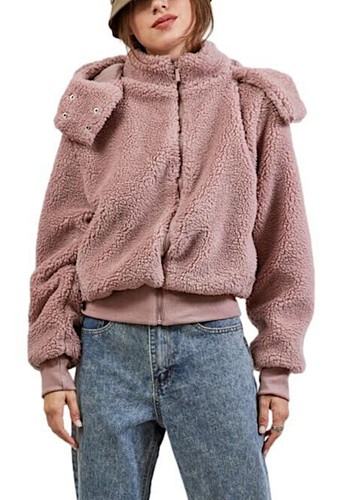 Giubbotto femme bomber teddy - giubbotto,