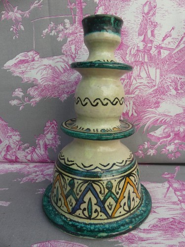 Bougeoir faience marocaine - faience,