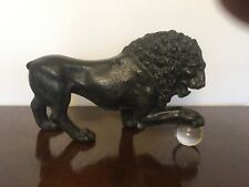 Lion En Fonte Tres Ancien