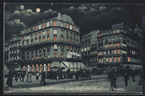 Cpa bruxelles place - place, de