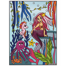 Coloriage - Sirène - Tableau