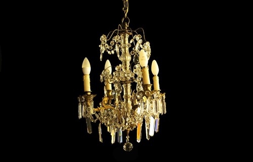 Lustre pampilles xixème - lustre,