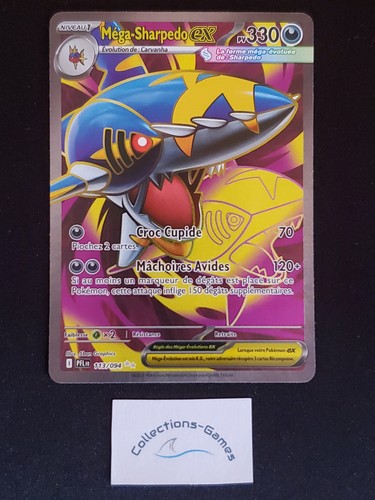 Carte pokémon méga sharpedo - carte,