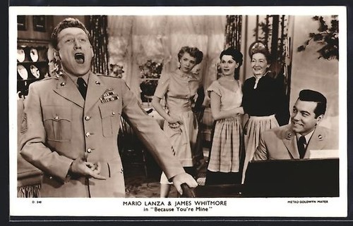 Carte postale chanteur