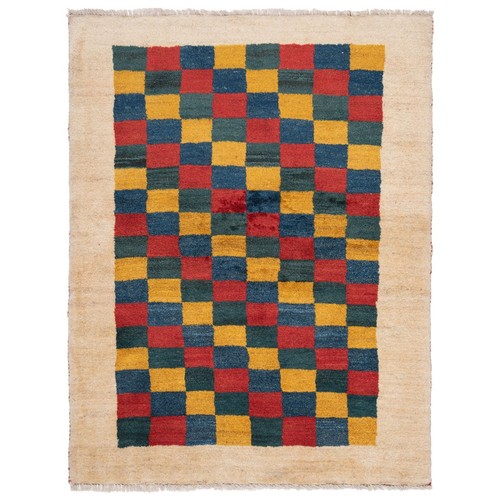 Gabbeh 140x107 tapis fait - gabbeh,