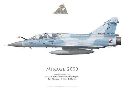 Print mirage 2000b 5 - ec, 5/330