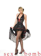 Sexy robe noire costume - robe,
