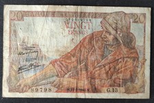 France billet francs - france, 20