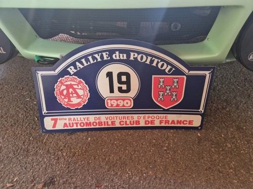 Plaque rallye poitou - de,