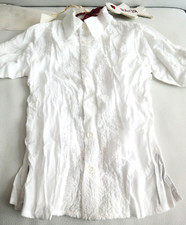 CHEMISE blanche coton garçon