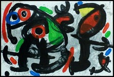 Joan MIRO : Composition sculpture II, Lithographie originale 1971