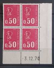 Bloc 4 timbres coin daté