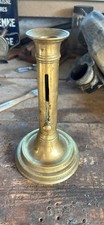 Bougeoir à poussoir ancien en laiton XIXe XXe