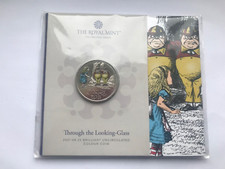 2021 ALICE À TRAVERS LE Miroir COULEUR 5 POUNDS MONNAIE ROYALE MINT PACK BU